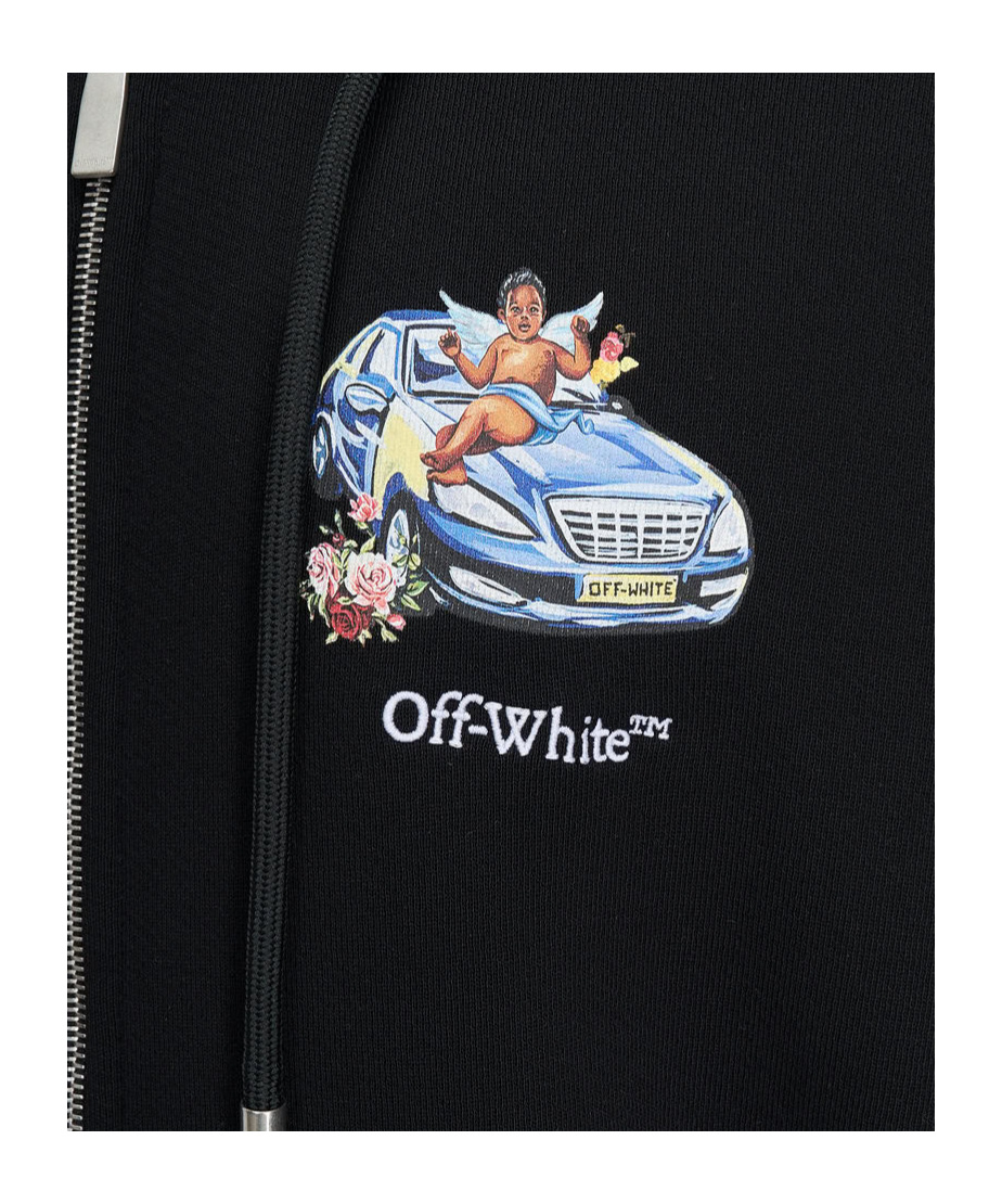 Off-white Hoodie In Black