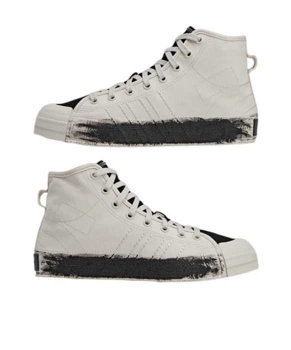 Shop Y-3 Nizza Hi Sneakers In Gray