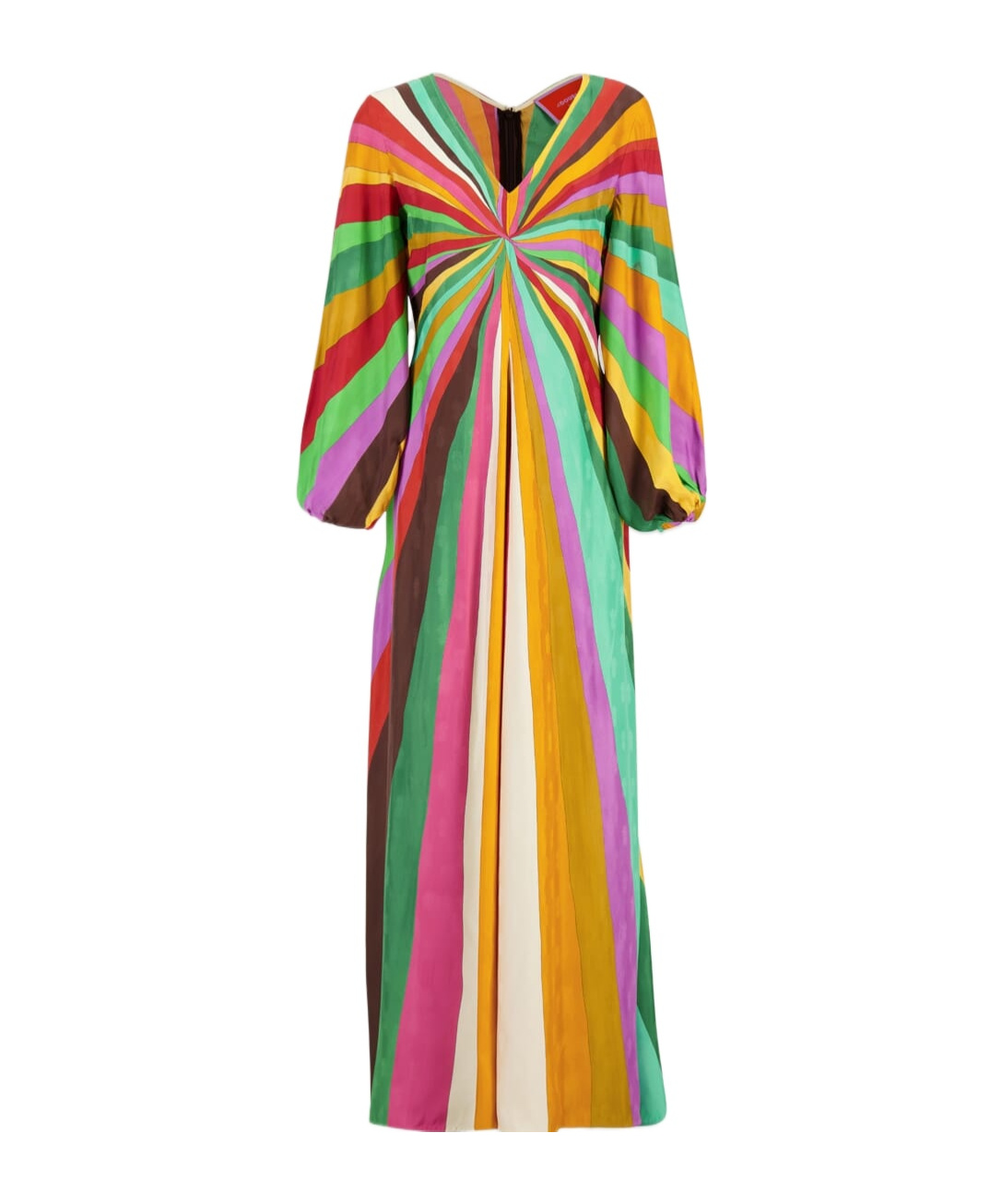 La Doublej Rainbow-print Maxi Dress In Multi