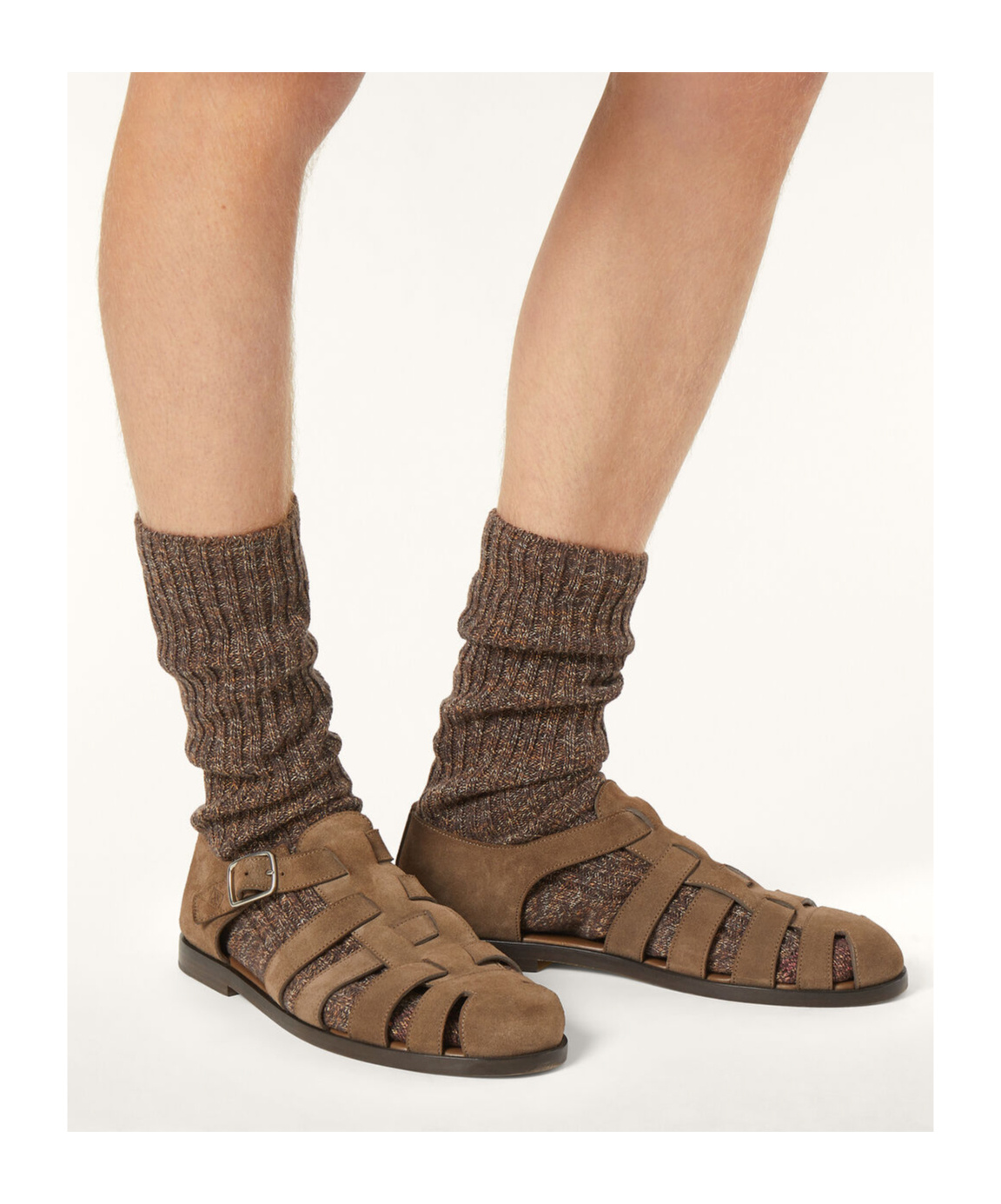 Loro Piana Maxime Walk Sandals In Brown