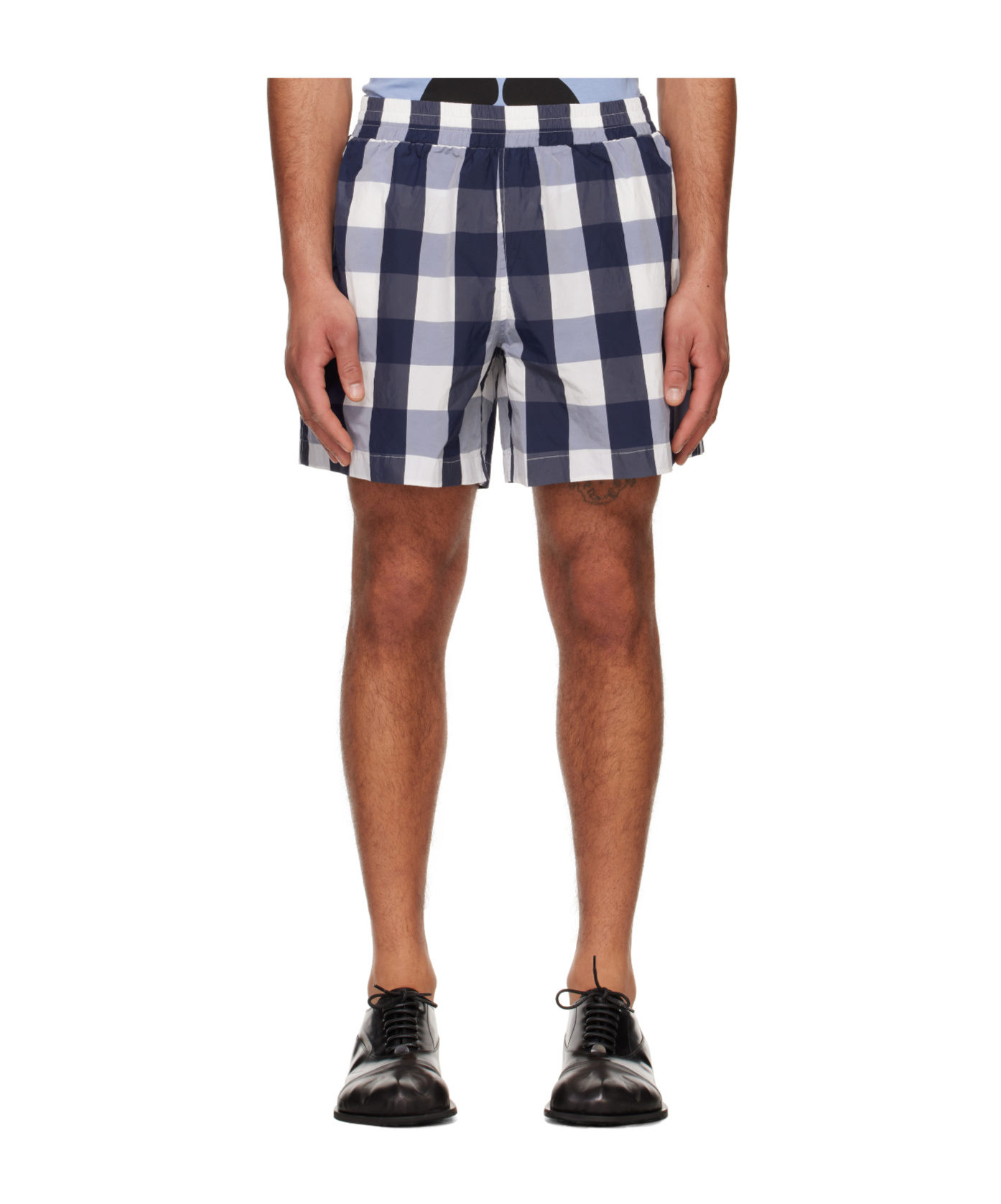 Walter Van Beirendonck Navy Basic Shorts In Multi