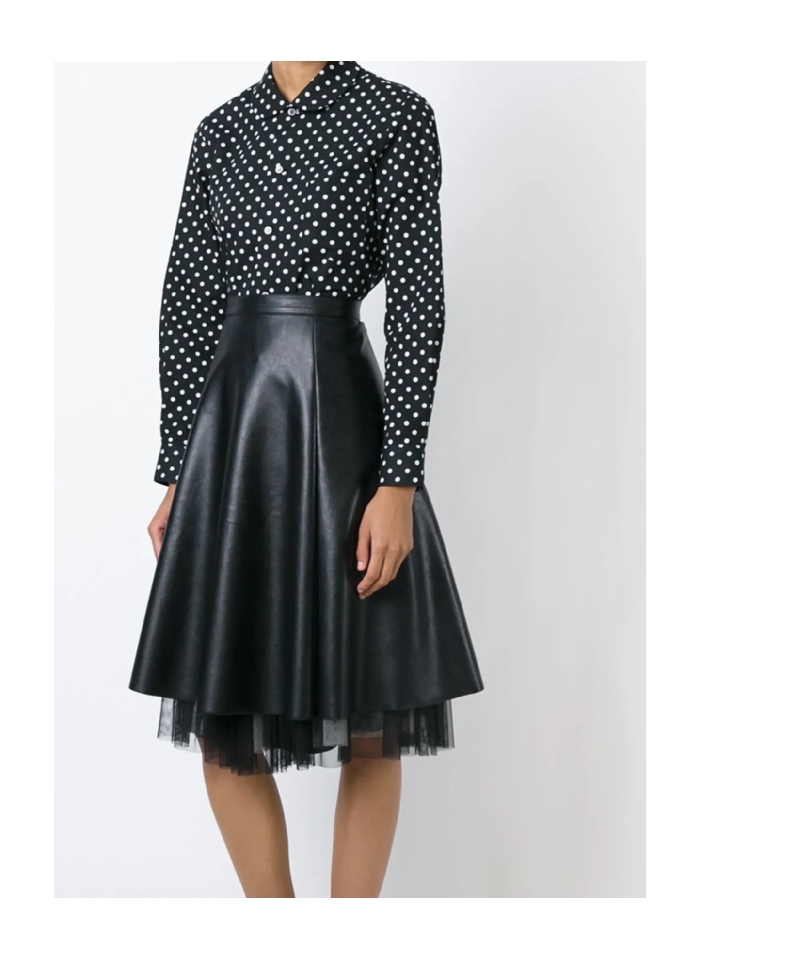 Comme Des Garçons Long Sleeve Shirt In Black