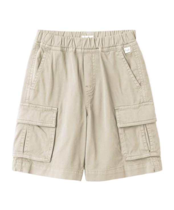 Il Gufo Twill Cargo Shorts In Nude