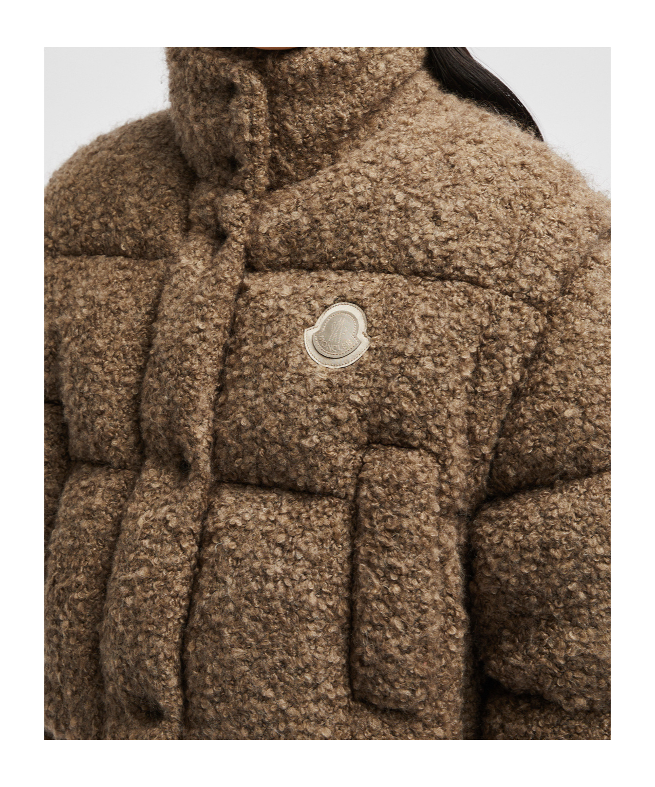 Moncler Doudoune En Tweed 2-en-1 Cytinelle In Brown
