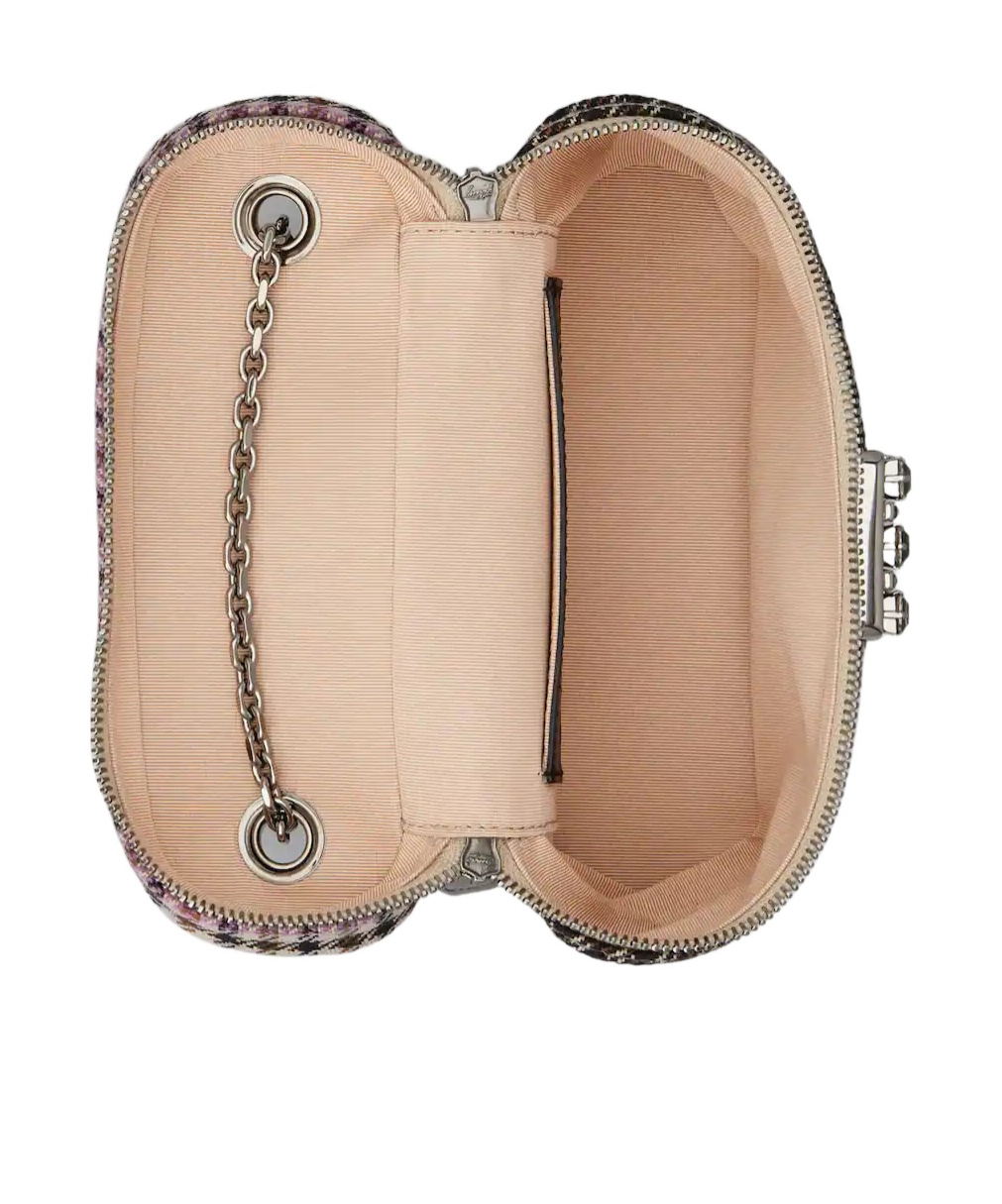Roger Vivier Vanity Très Vivier Micro Bag In Fabric