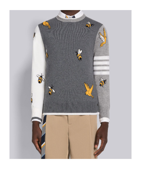 Shop Thom Browne 4-bar Striped Cardigan In Multicolor