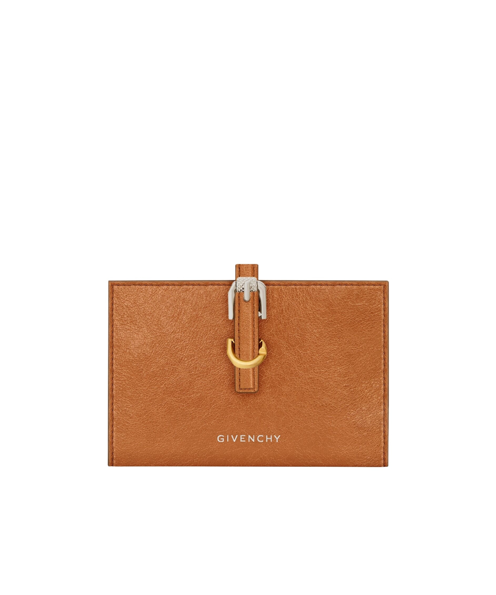 Givenchy Voyou Double Fold Wallet In Brown