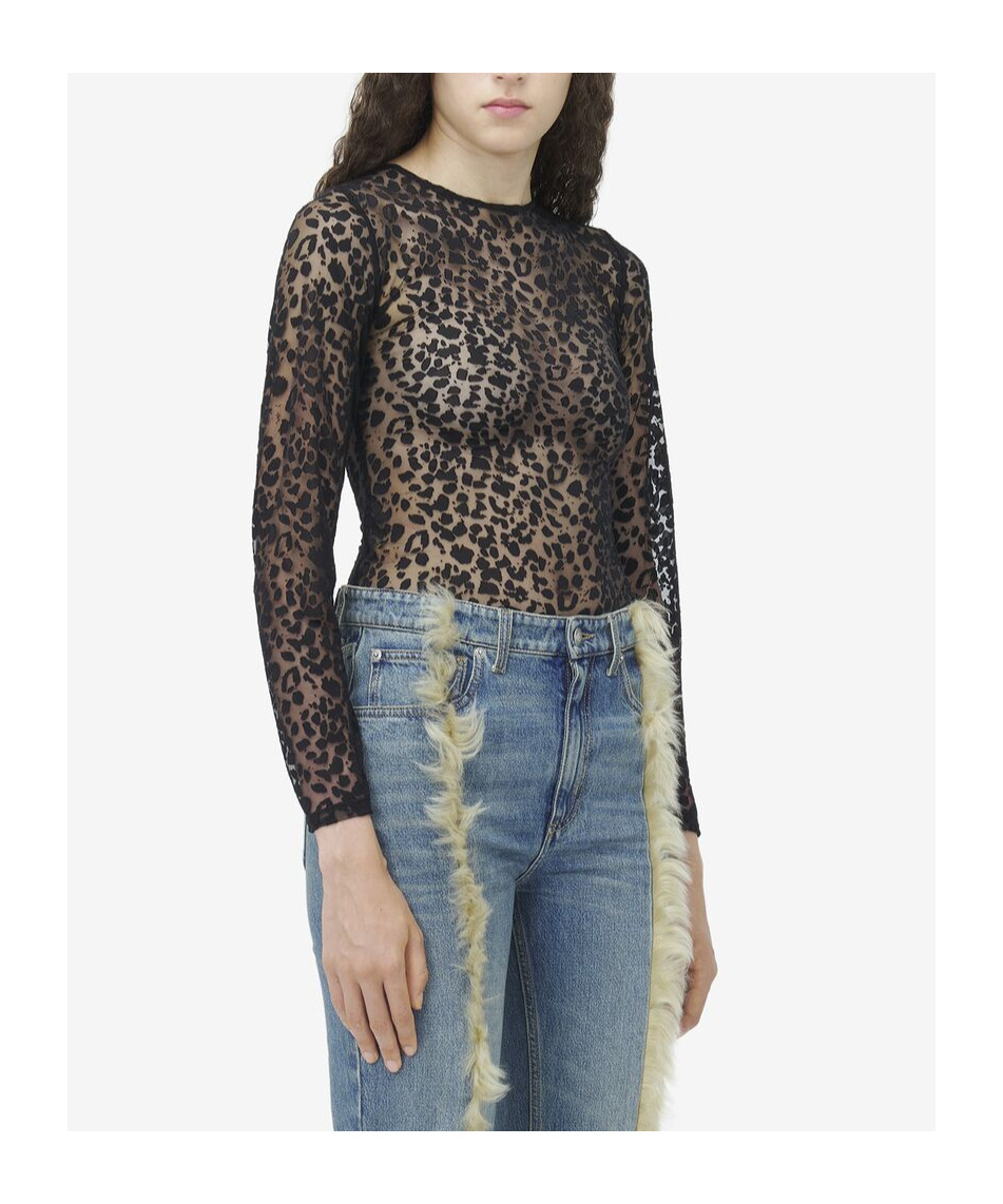 Alexander Mcqueen Round-neck Blouse In Black