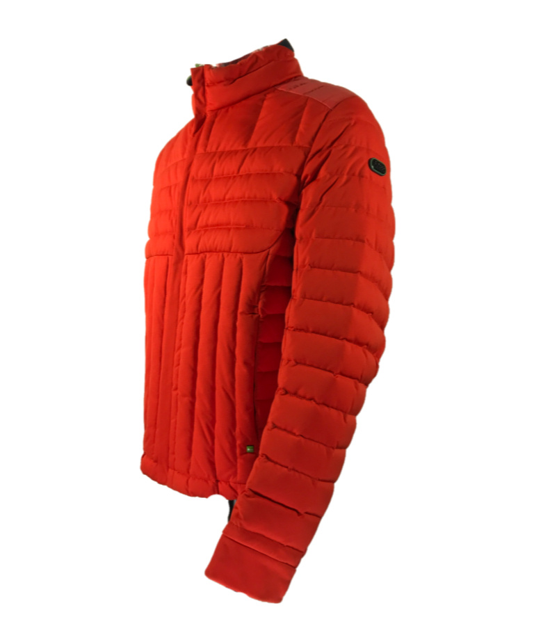 Hugo Boss Quilted Down Jacket In Red