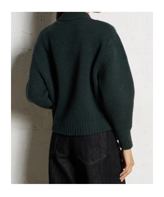 Soeur Womens Vert Foret Leonard Knitted Wool Cardigan In Black