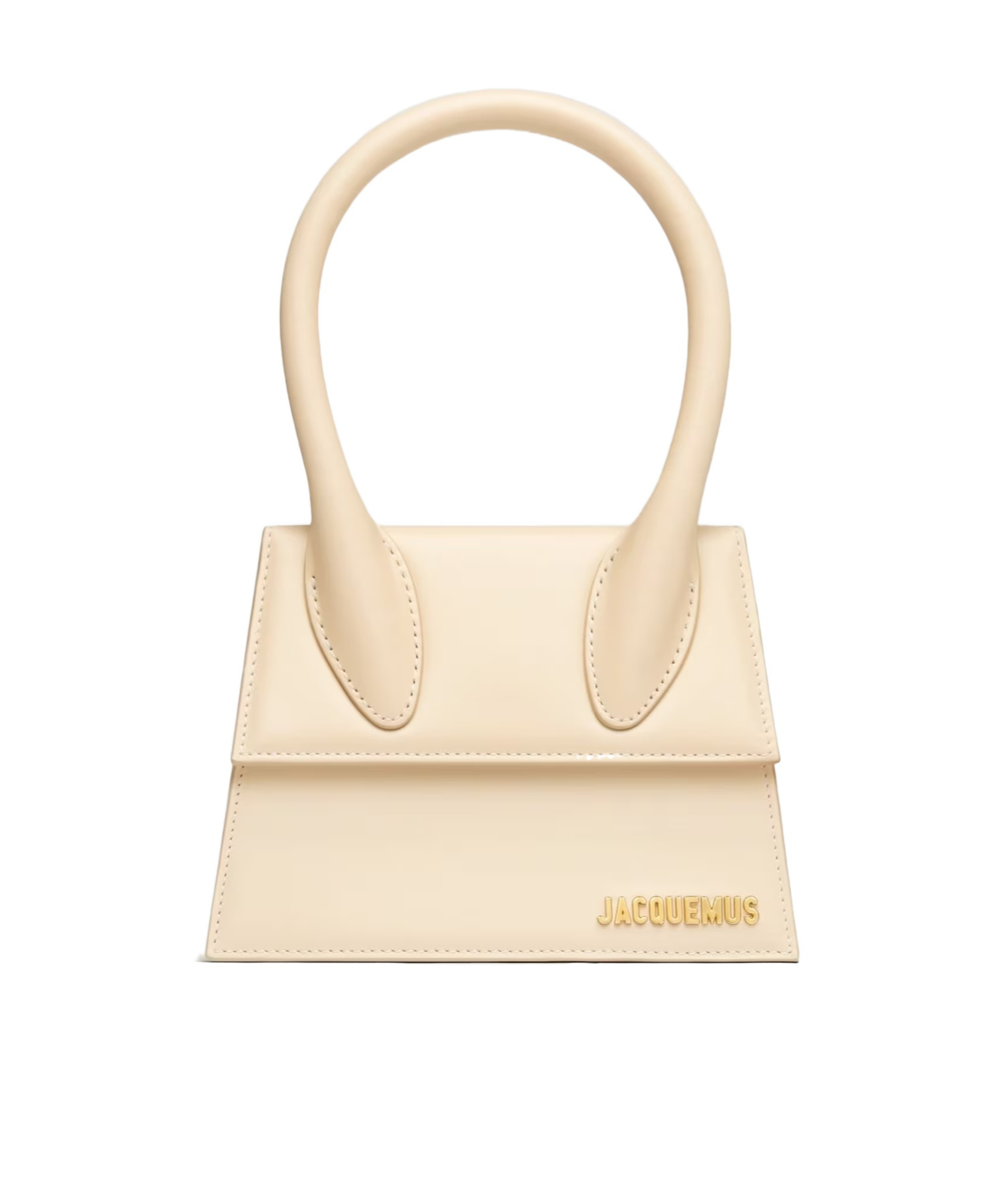 Jacquemus Le Chiquito Moyen Leather Handbag In Nude