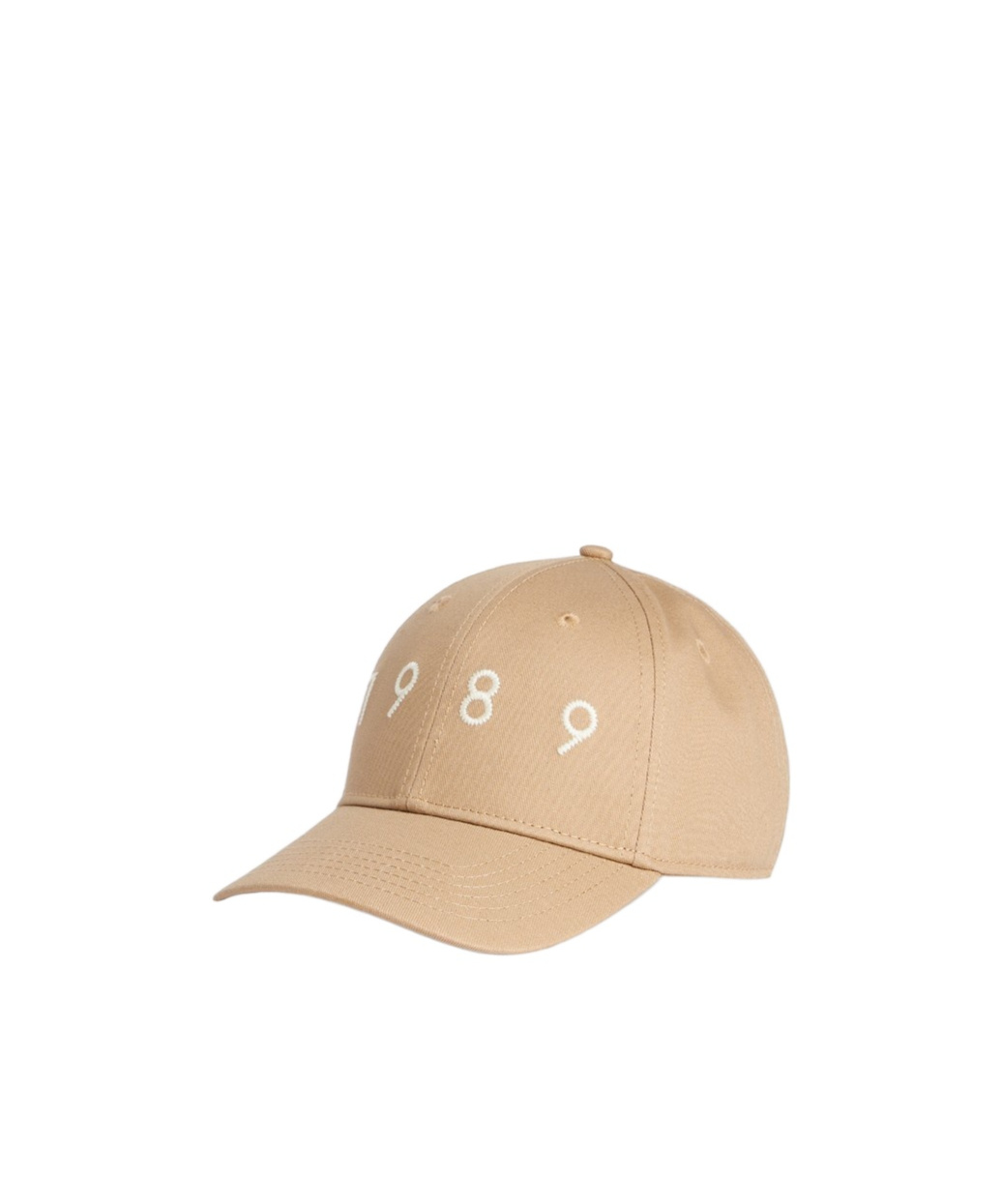 1989 Studio Solid Color Cap With Embroidered Logo In Beige