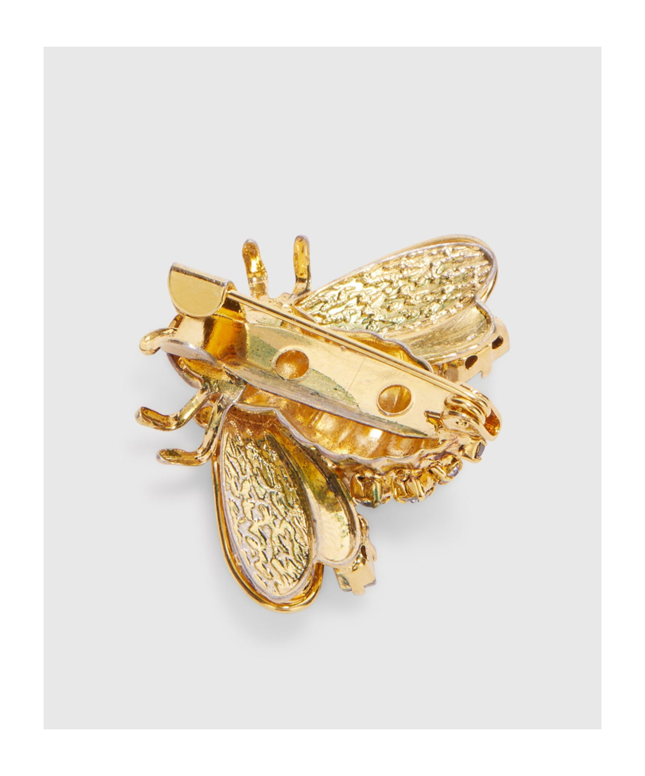 Ermanno Scervino Bee Brooch In Yellow