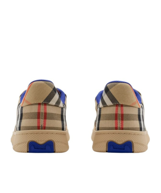 Burberry Women Embroidered Canvas Terrance Sneakers In Nude