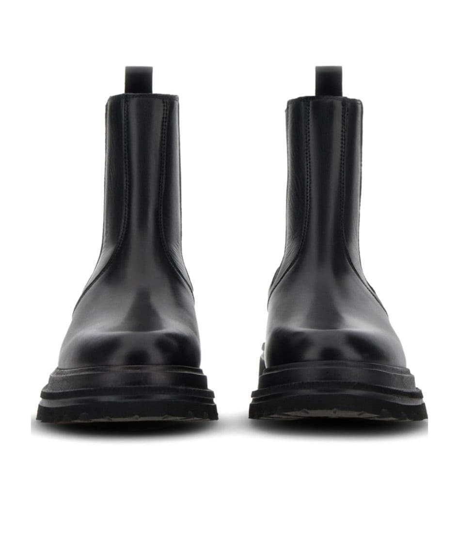 Hogan Woman Ankle Boots Black Size 7 Leather In Black