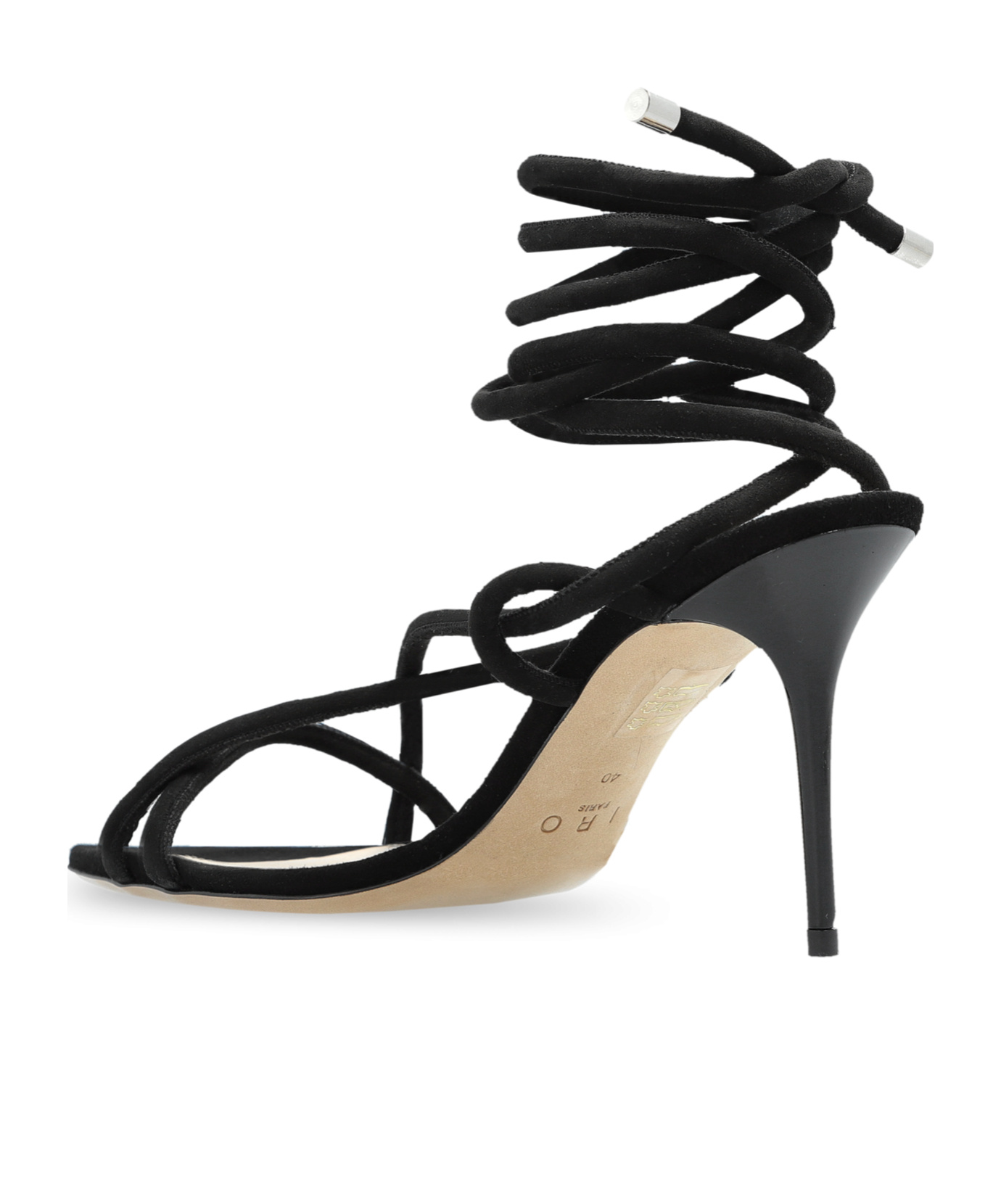 Iro Open-toed High-heeled Sandals In Black