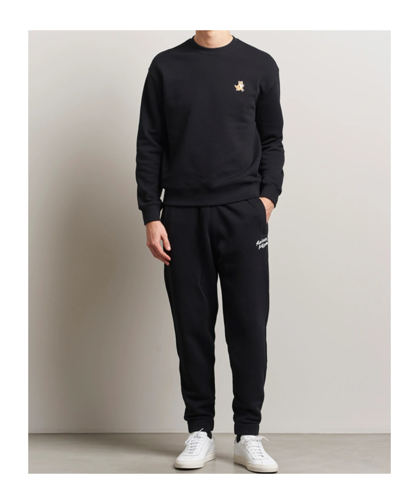 Maison Kitsuné Drawstring Sweatpants In Black