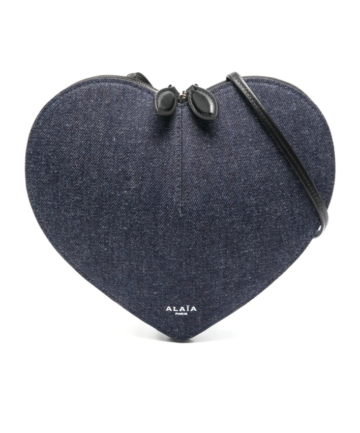 Alaïa Heart-shaped Shoulder Bag In Black