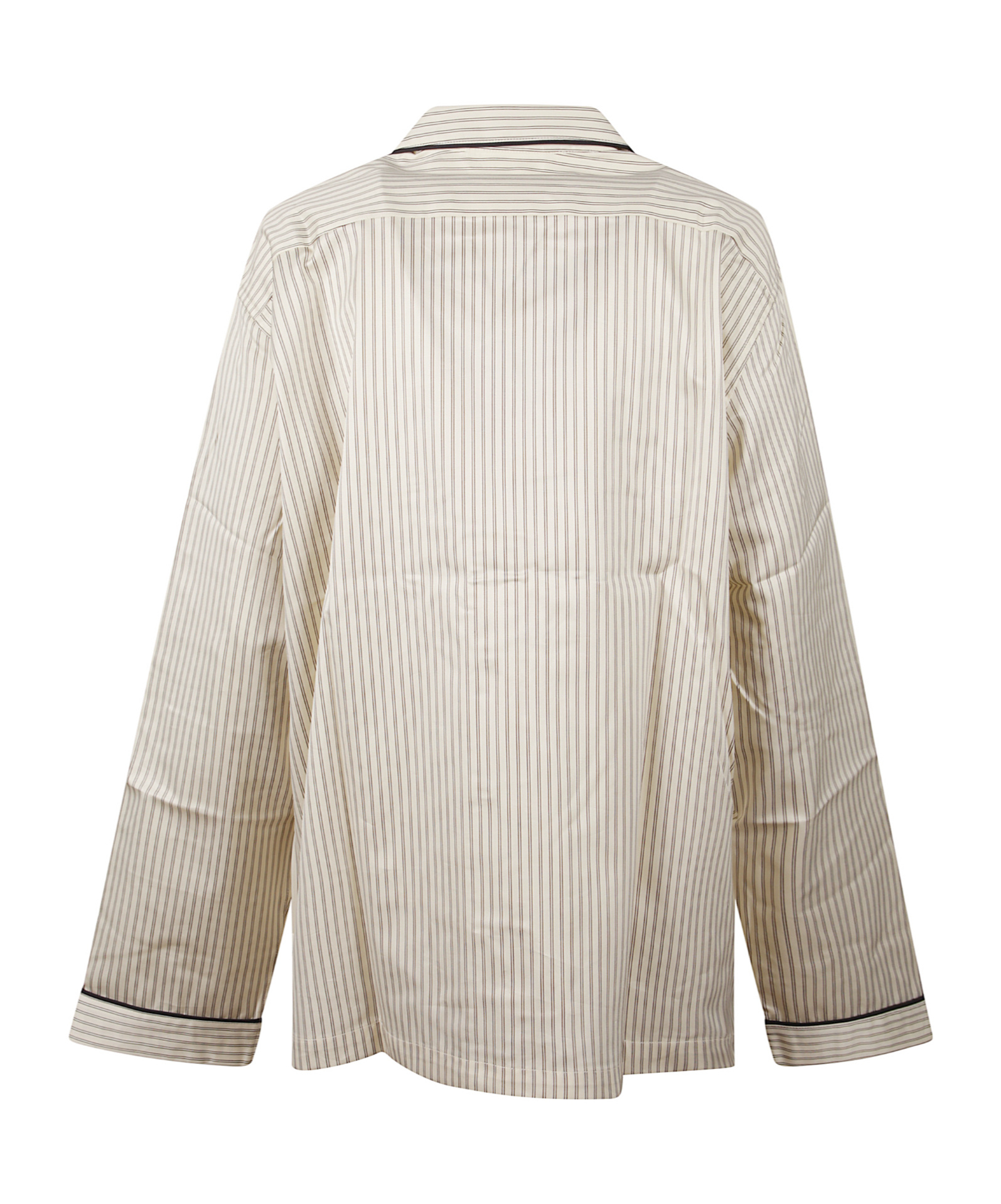 Tekla Organic Cotton Pyjama Shirt With Chest Pocket In Neutral
