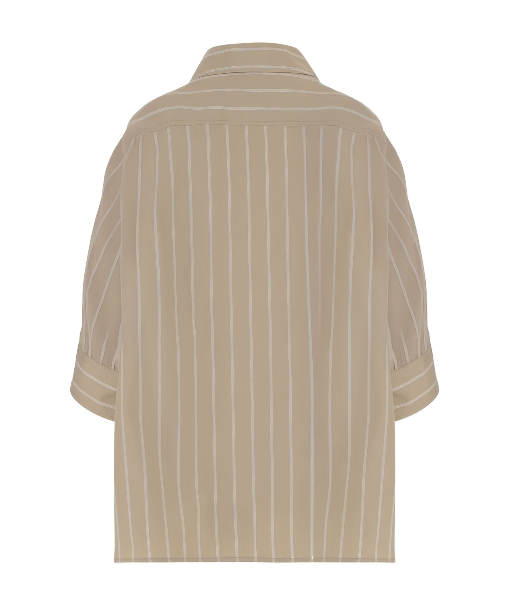 Jil Sander Short-sleeved Striped Shirt In Green