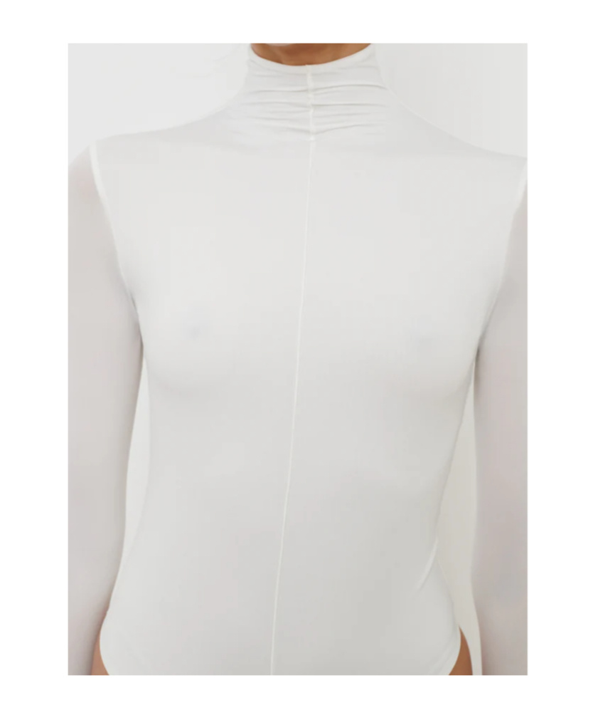 Wardrobe.nyc Long-sleeved Bodysuit In White