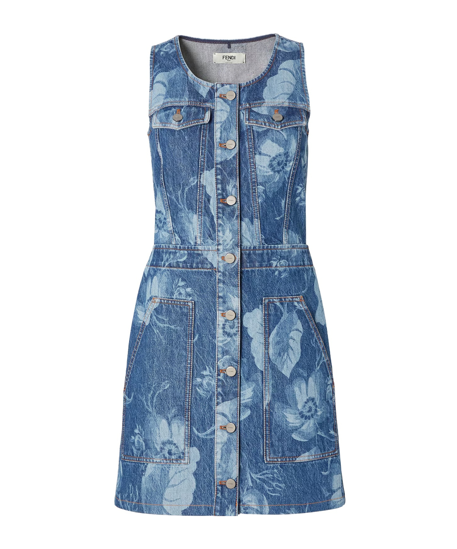 Fendi Blue Denim Dress