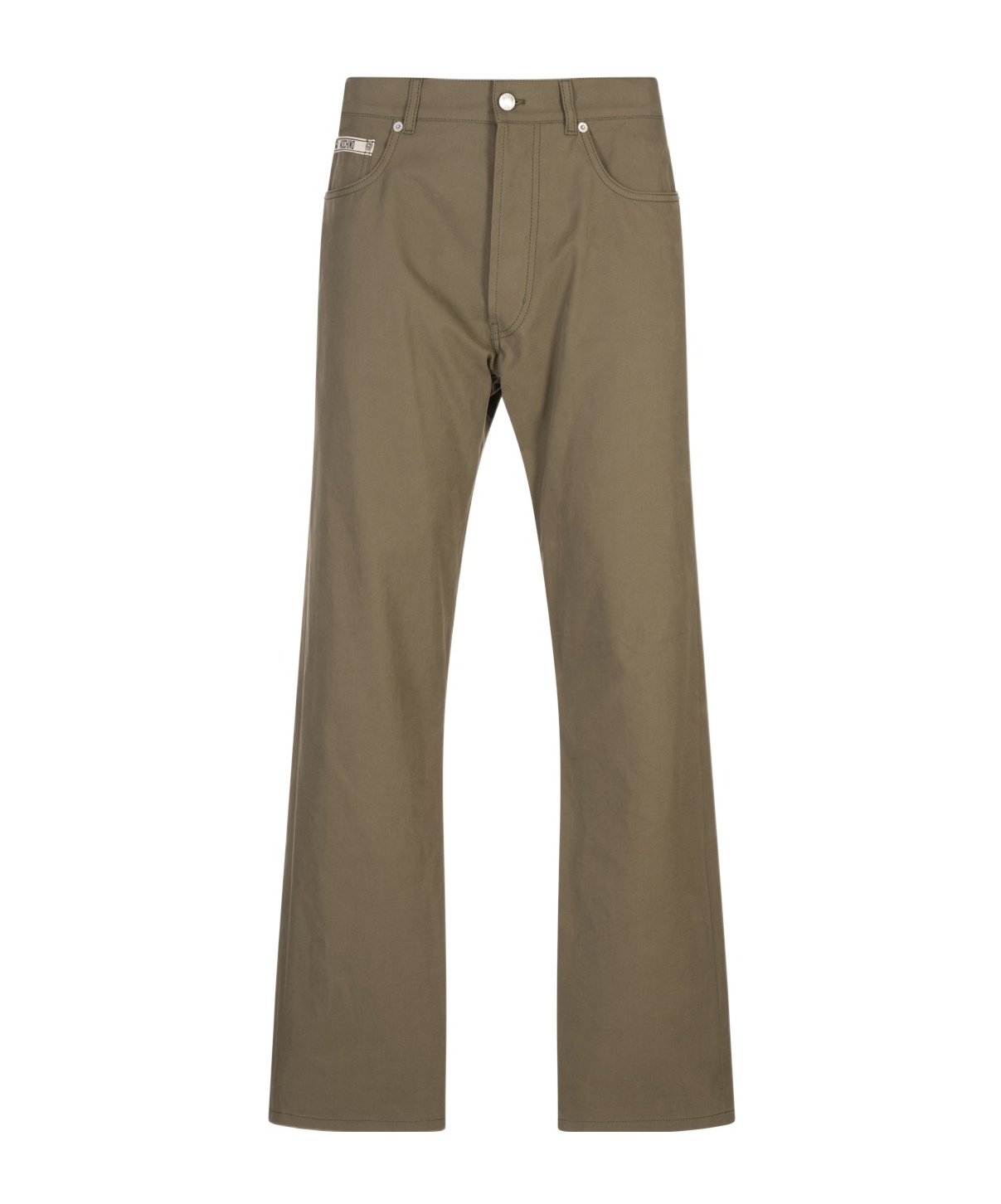 Moschino Belt Loop Casual Pants In Brown