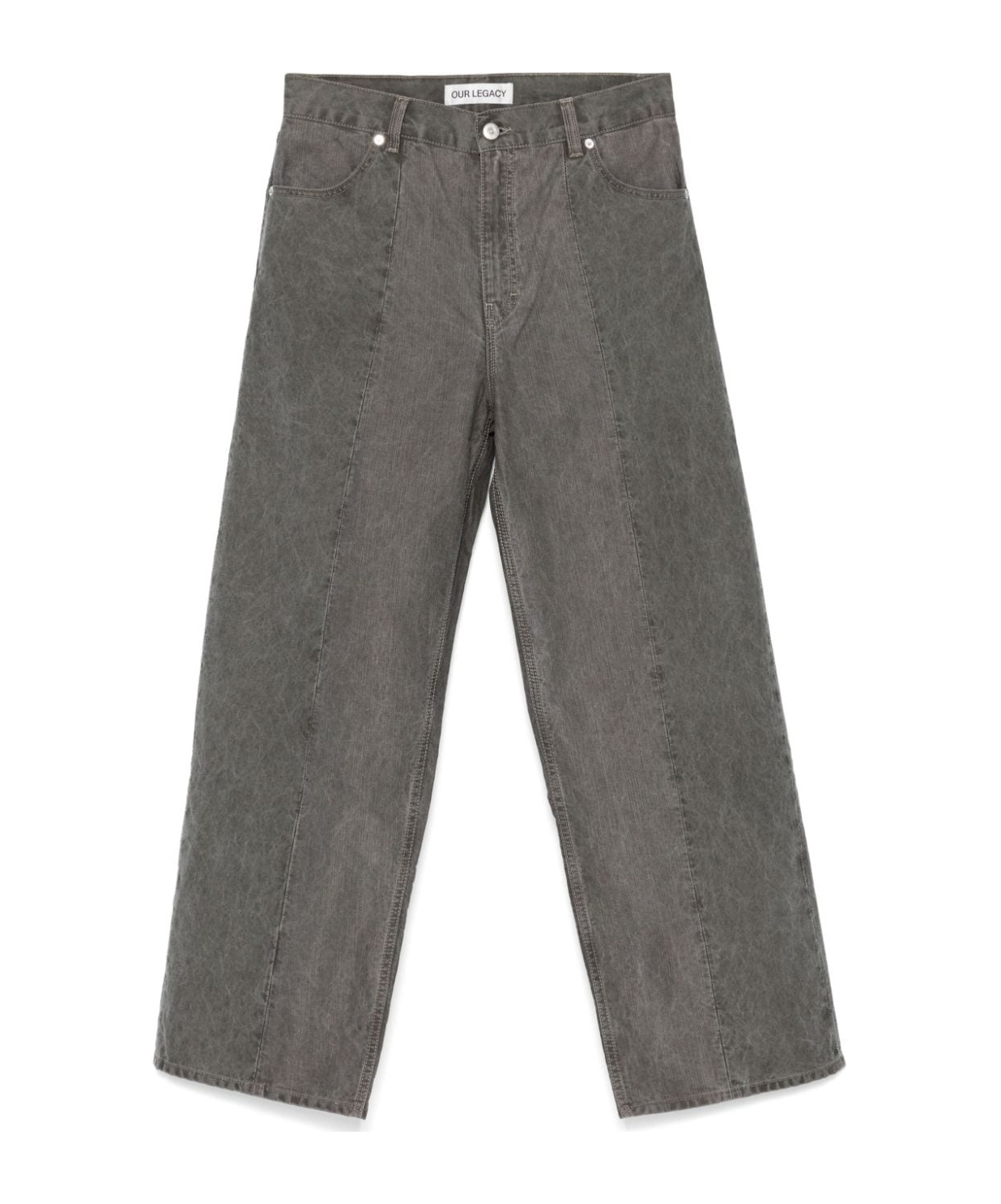 Our Legacy Fatigue Cut High-rise Wide-leg Jeans In Black