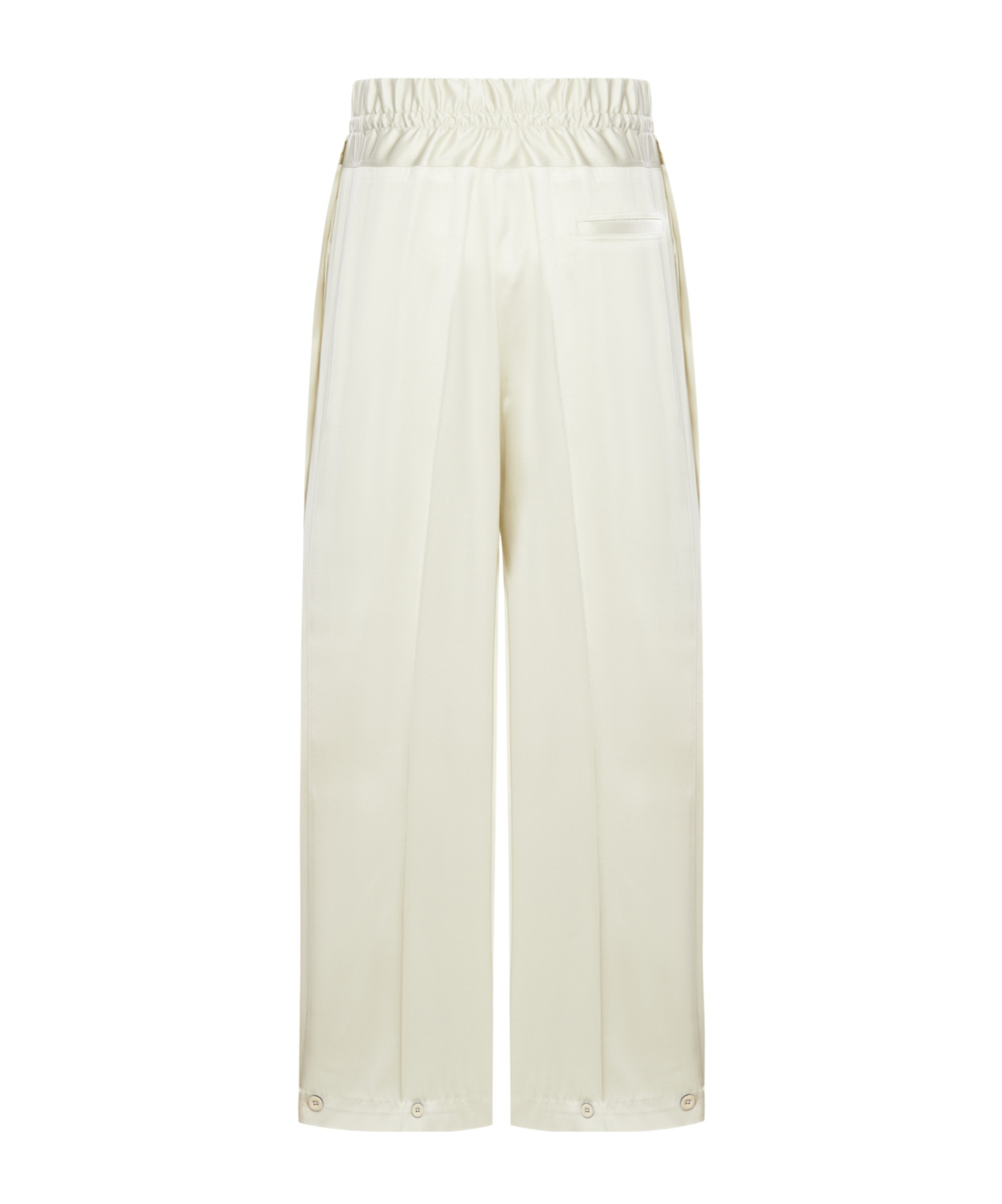 Jil Sander Elastic Waist Casual Pants In White