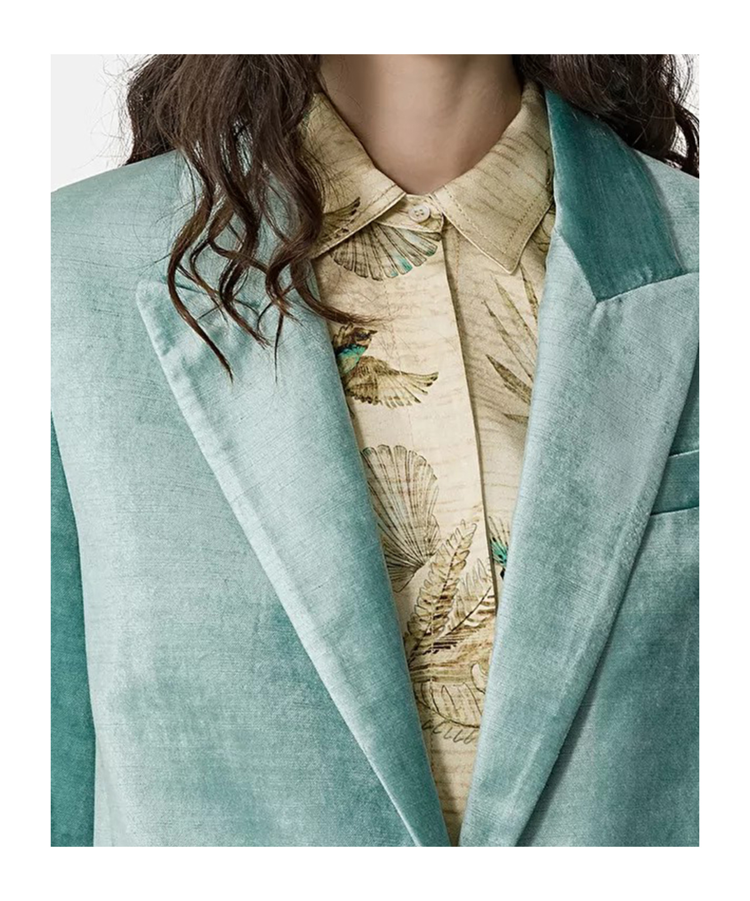 Forte Forte Long-sleeved Suit Coat In Blue