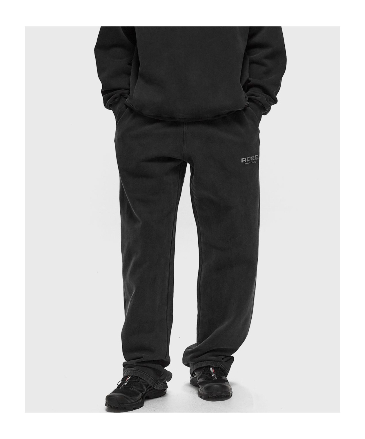 Martine Rose Wide-leg Sweatpants In Black