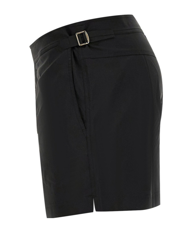 Tom Ford Black Swimsuit With Buckle On The Front In Tech Fabric Man In Black