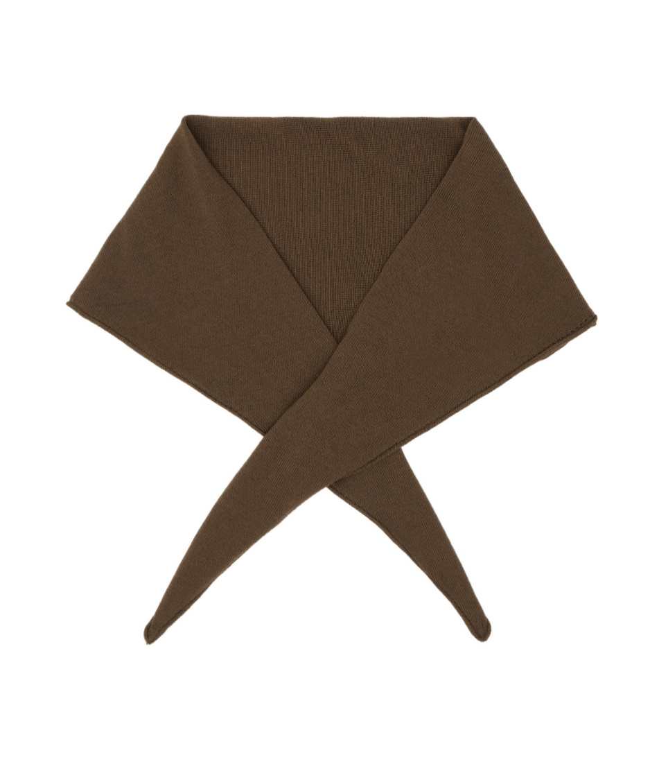 Lemaire Brown Small Losange Scarf In Brown