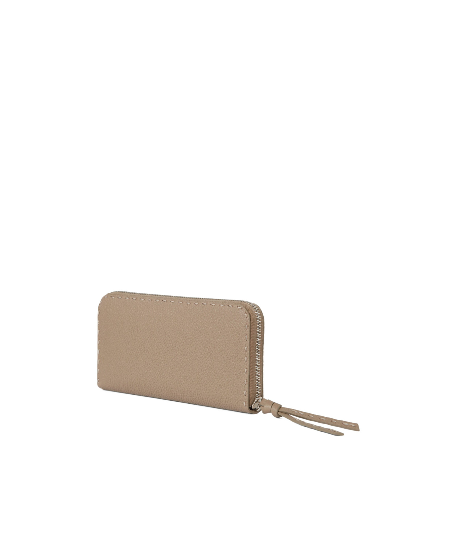 Fendi Dove Gray Selleria Wallet In Brown