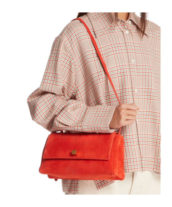 Khaite Audrey Cross Body Bag In Red