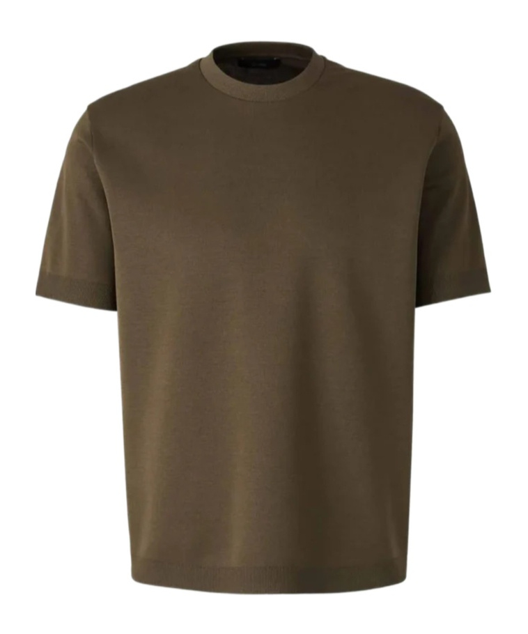 Herno Round Neck Short Sleeve T-shirt In Green