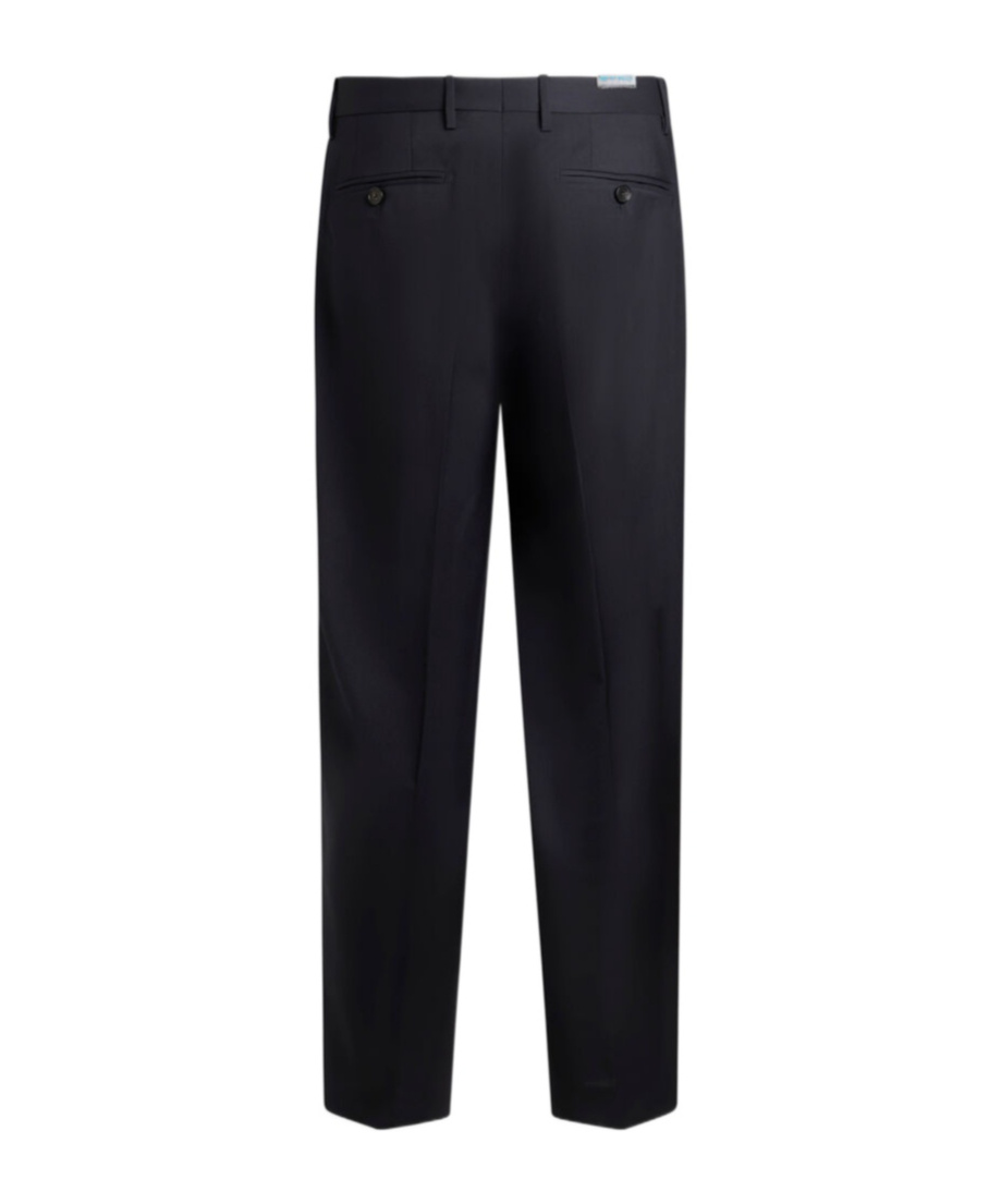 Etro Carrot Leg Wool Pants In Black