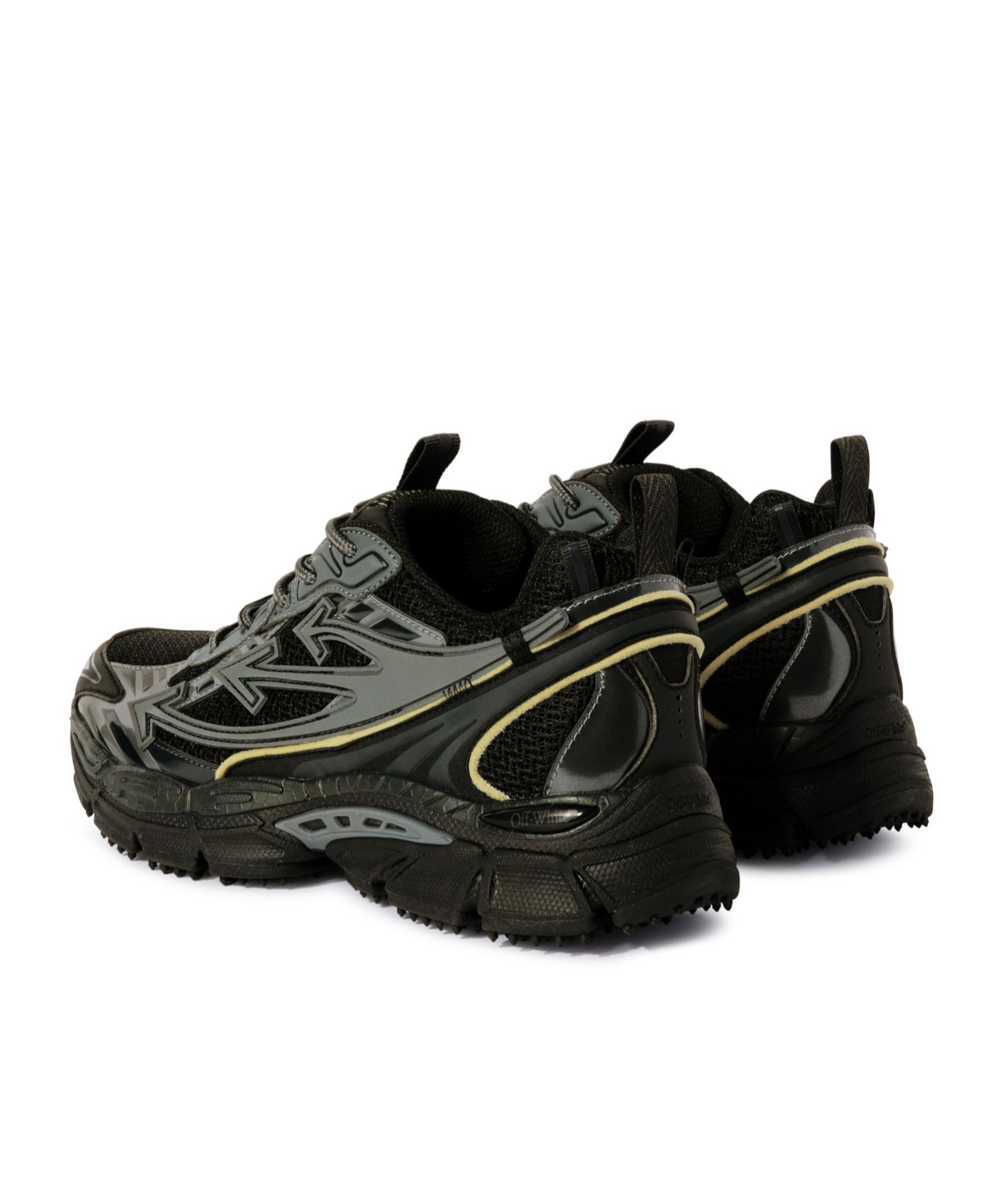 Off-white Be Right Back Panel Sneakers Pull Tab In Black