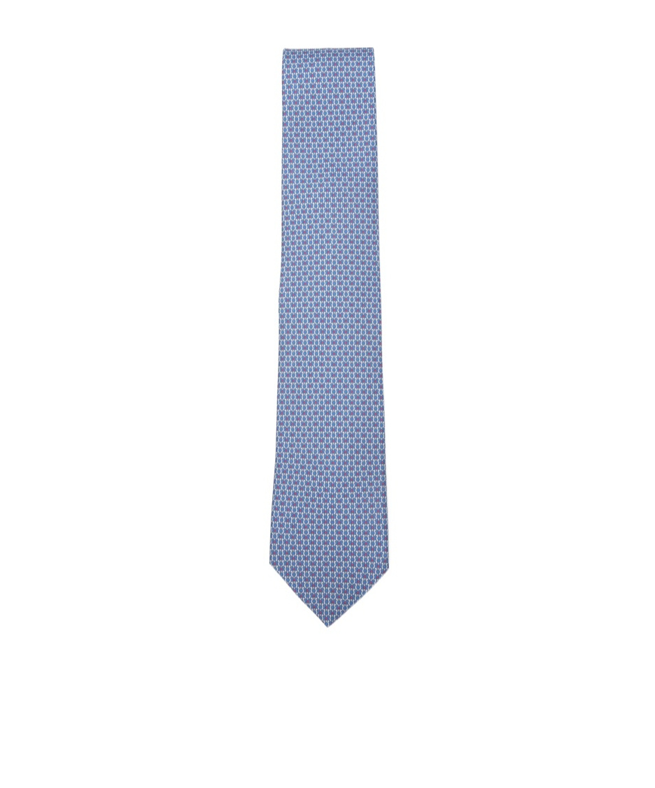 Ferragamo Pointed Tie In Blue
