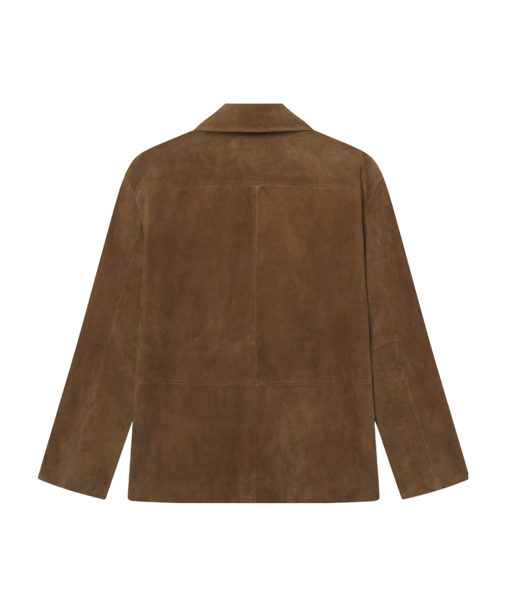 Frame Button-front Leather Jacket In Green