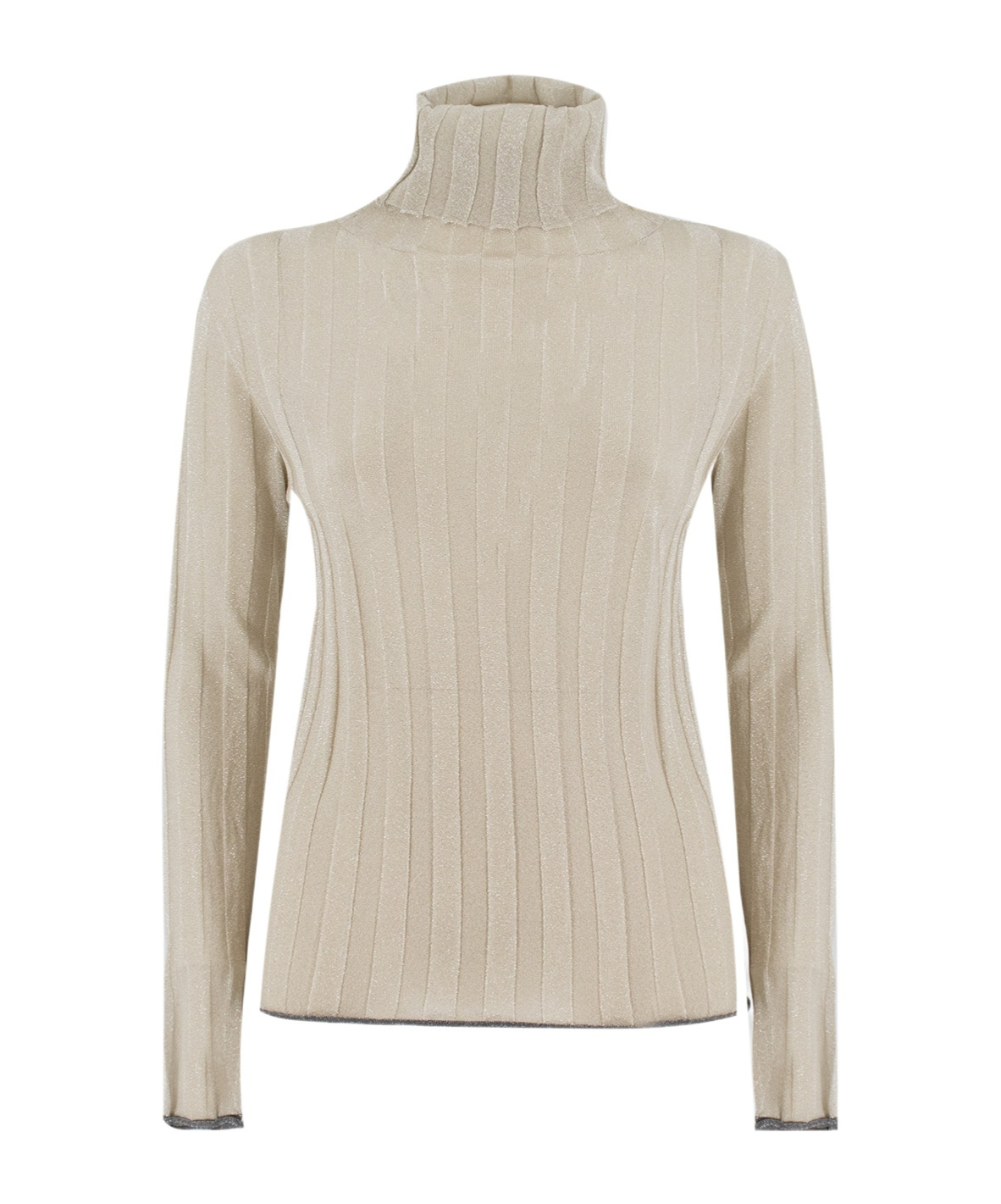 Fabiana Filippi Lurex Sweater Sweaters And Cardigans Gold In Neutral