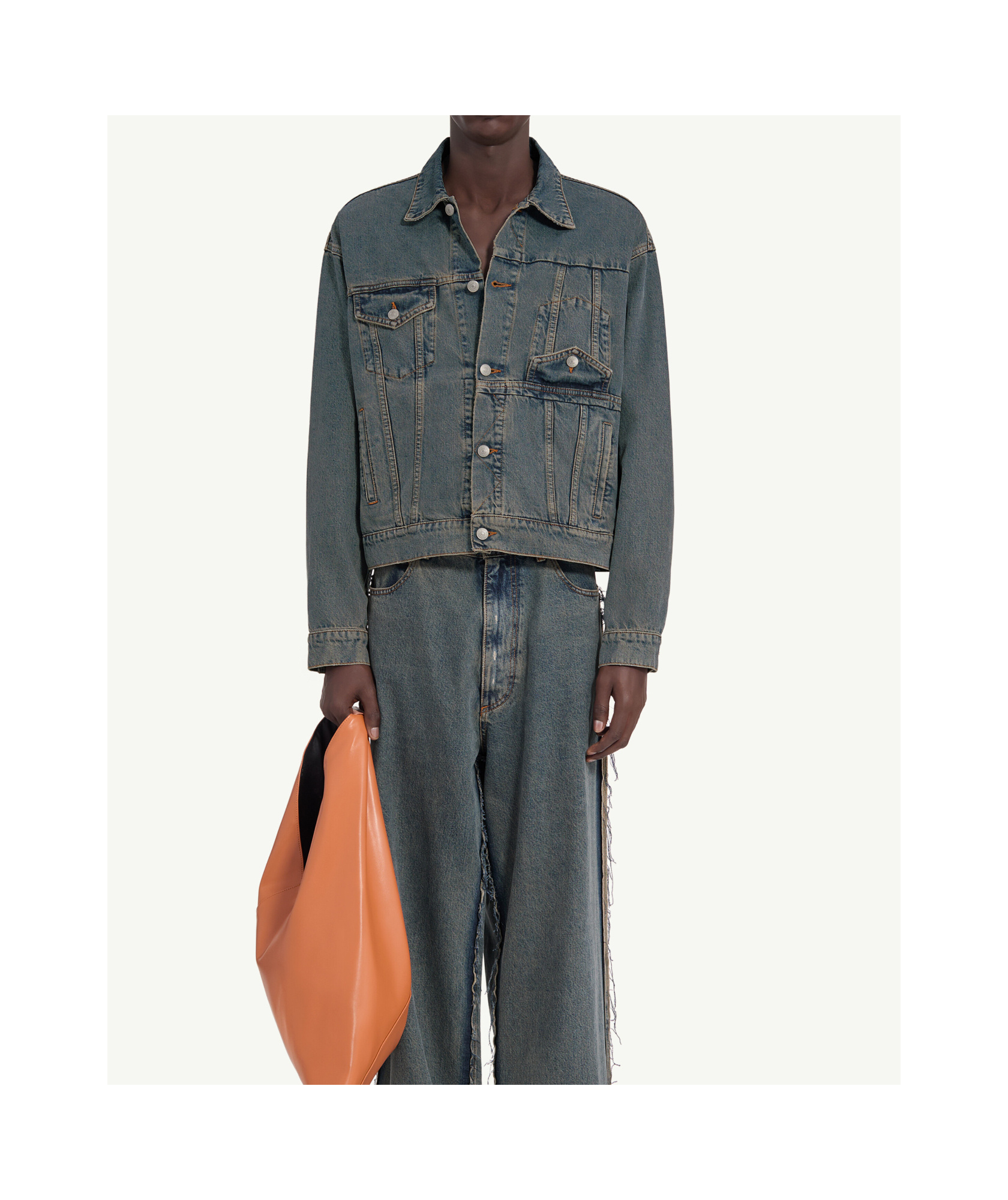 Mm6 Maison Margiela Denim Jacket In Blue