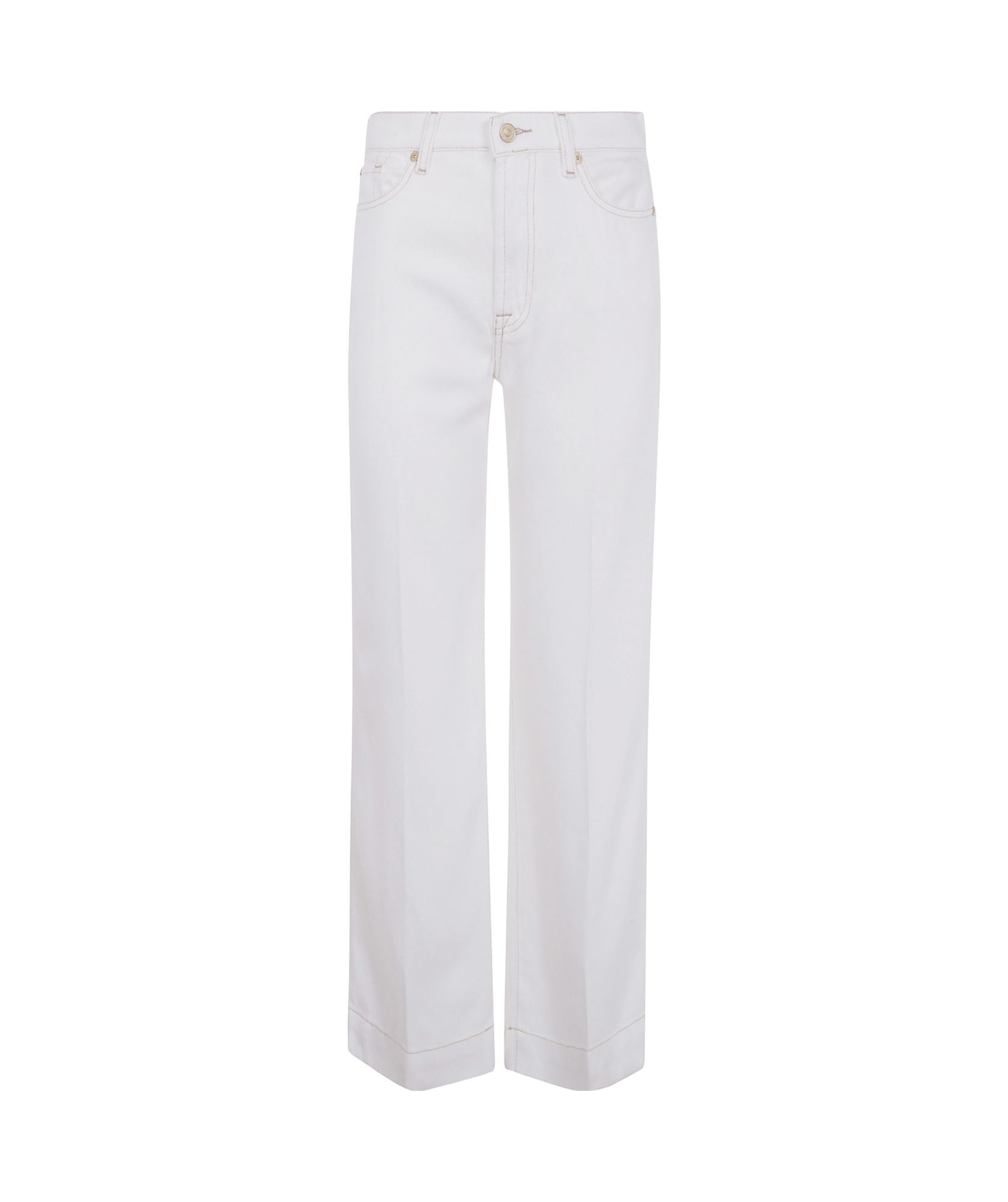 Shop 7 For All Mankind High-waist Jeans In White