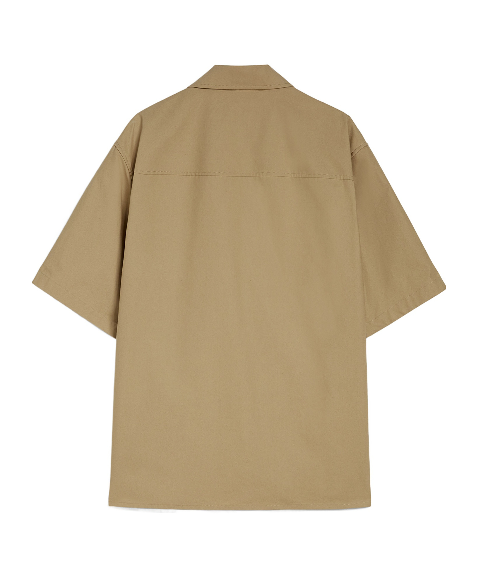 Jil Sander Short-sleeved Organic Cotton Shirt In Green