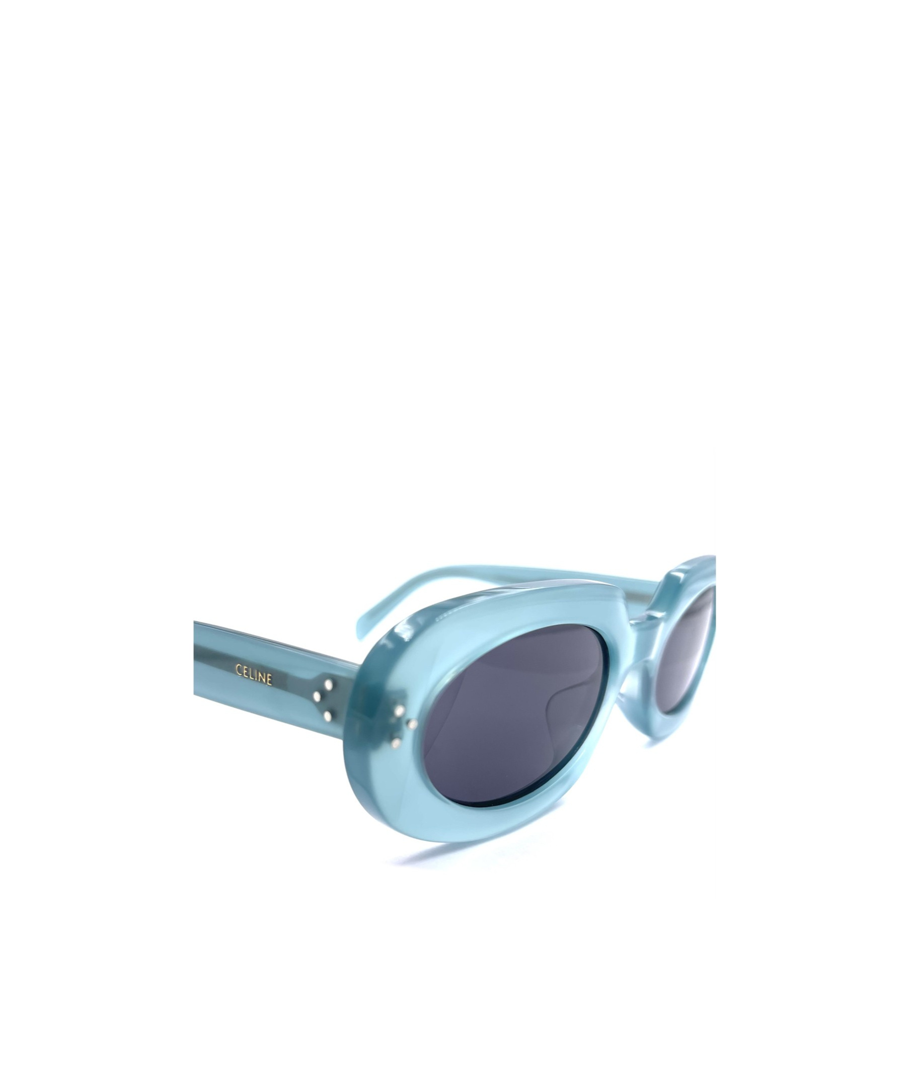 Celine Geometric Frame Sunglasses In Blue