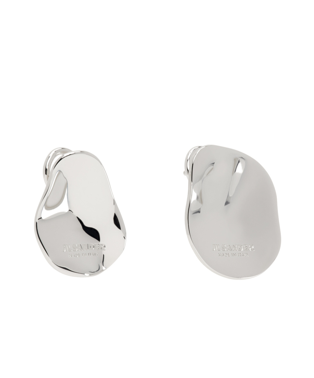 JIL SANDER LOGO EARRINGS 