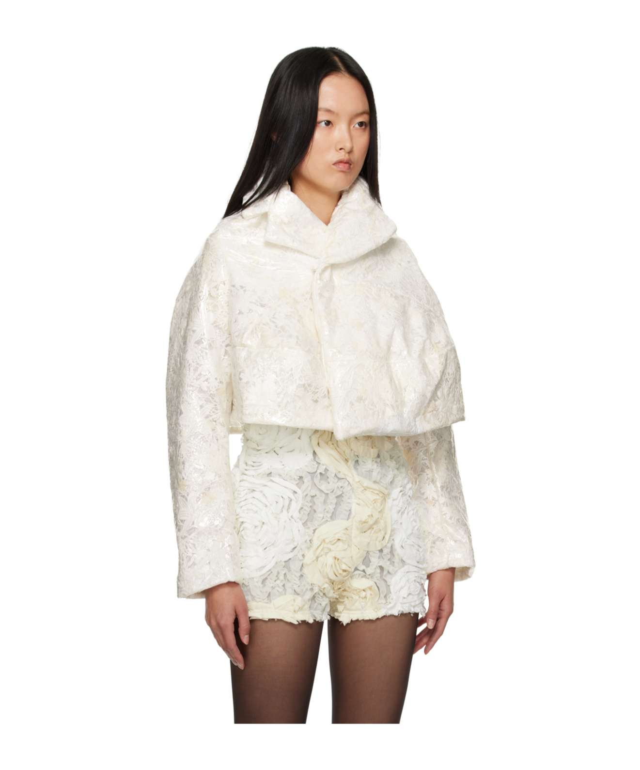 COMME DES GARÇONS LAPEL LACE CASUAL JACKET 