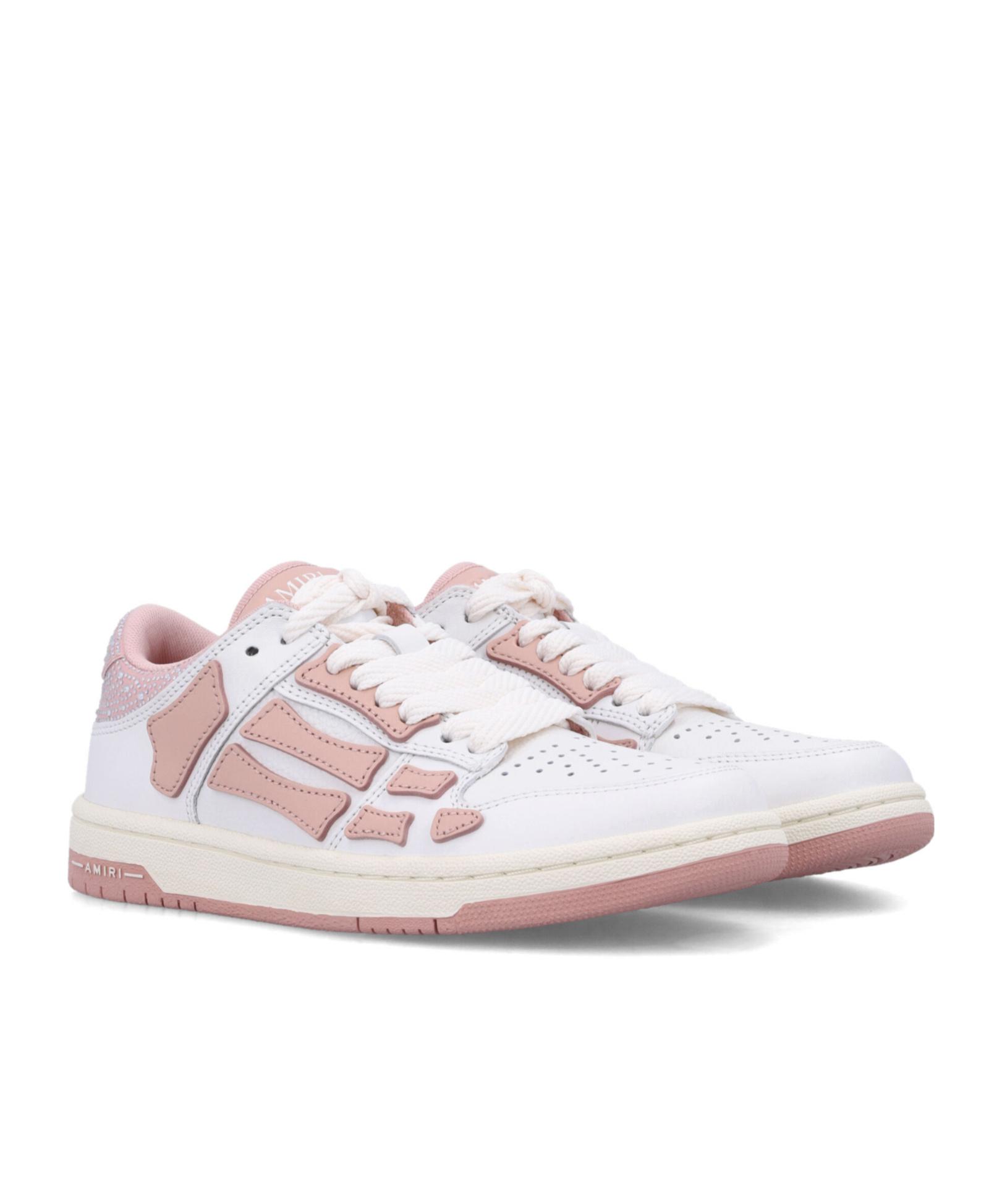 Amiri Crystal Satin Skeleton Low Top Sneaker