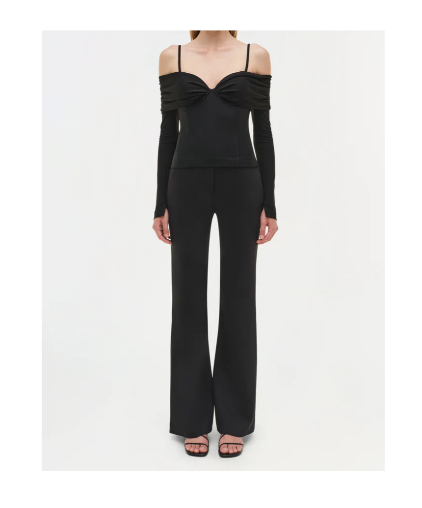 Simkhai Hazel Off-the-shoulder Stretch-jersey Top In Black