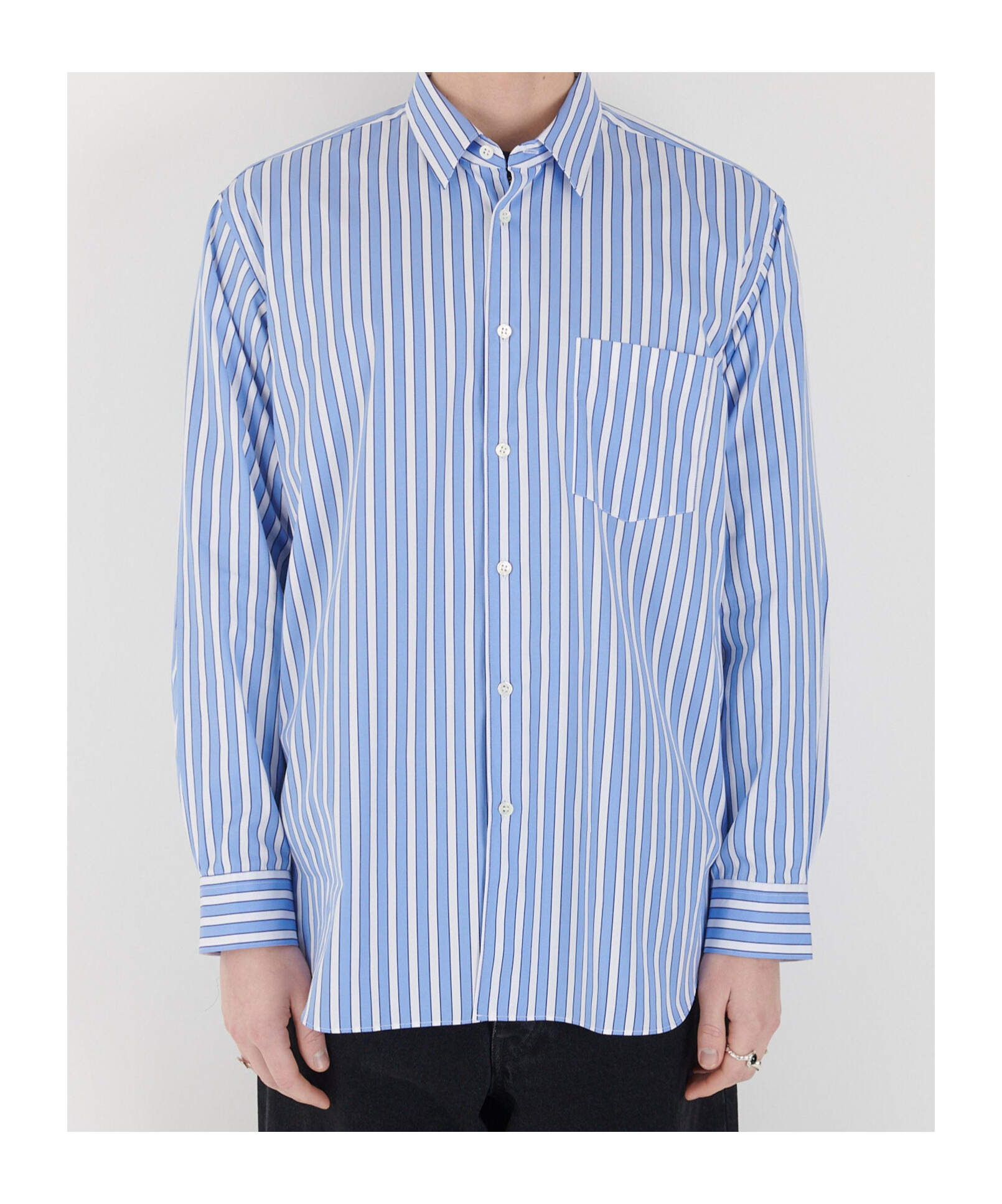 Comme Des Garçons Stripped Cotton Shirt